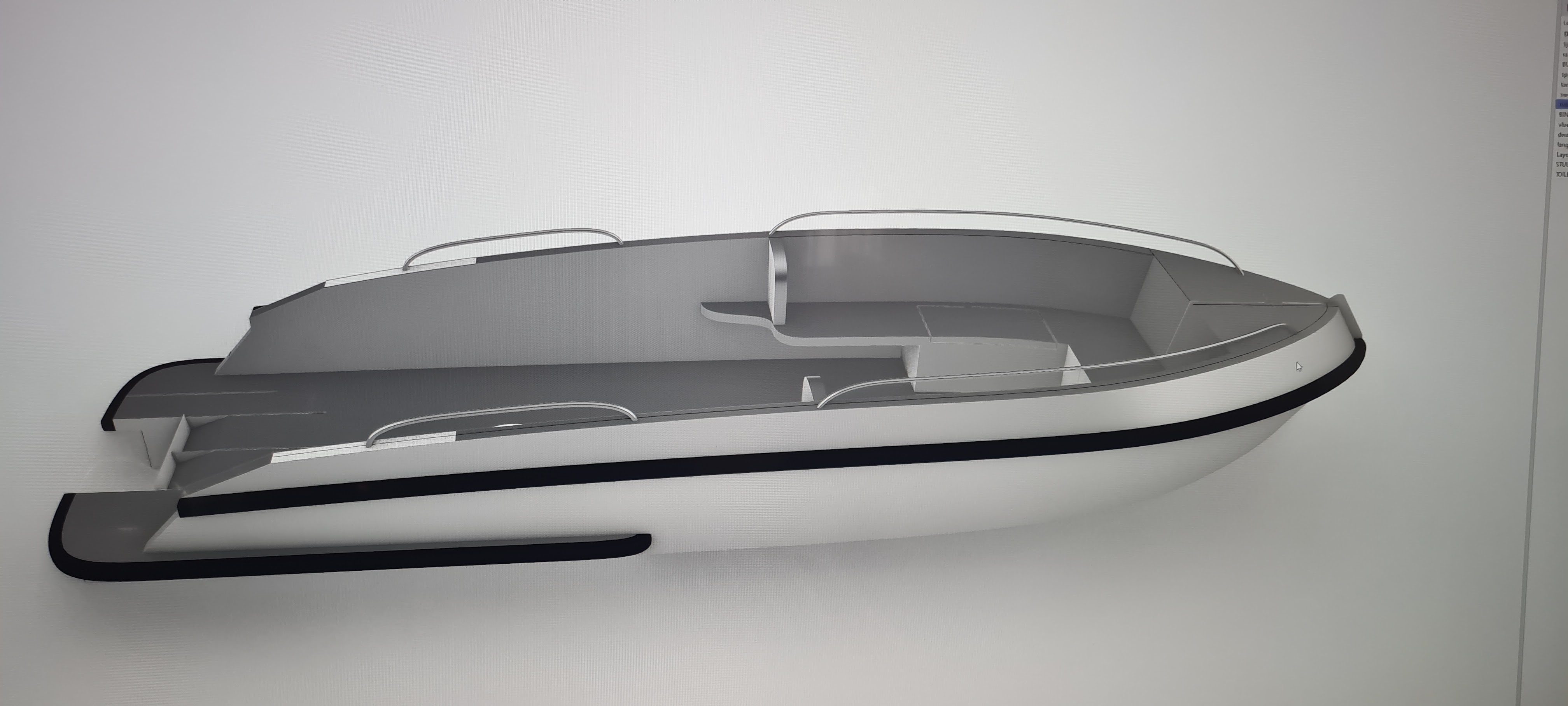 Aluminium boot 3D tekening